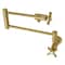 Kingston Brass KS4107ZX Wall Mount Pot Filler, Brushed Brass KS4107ZX - alternate 1